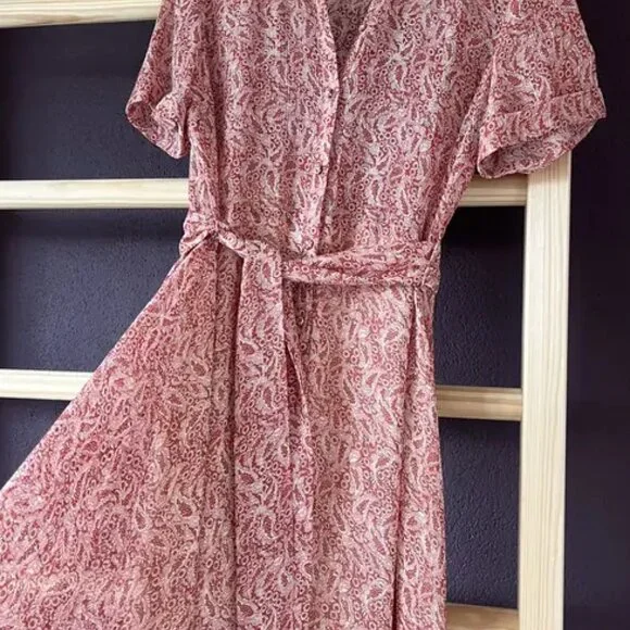 Sezane - Dauphine Dress Floral Terre - Size 40 - Picture 10 of 15